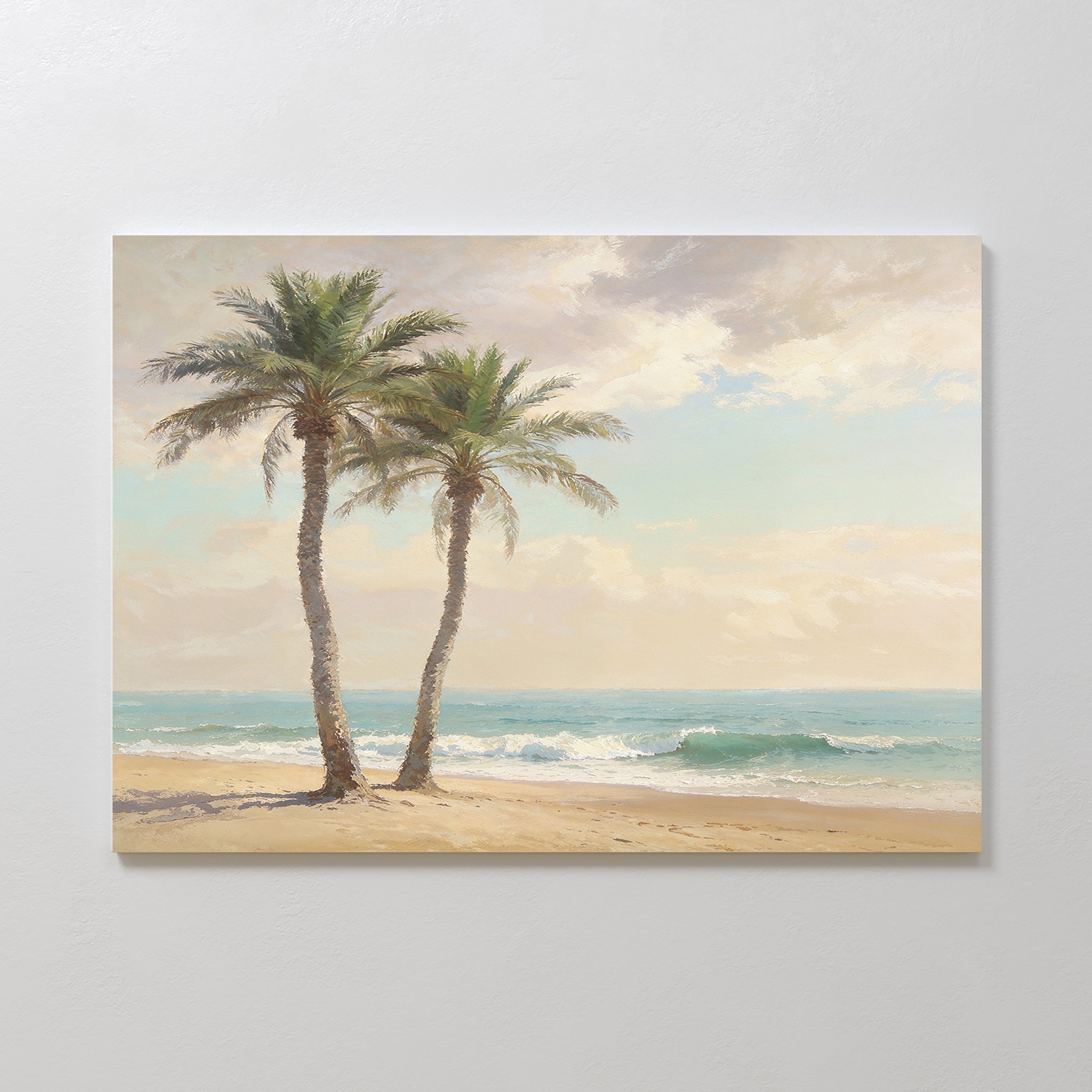 Whispers of the Tideline – multicolour vintage canvas wall art print by Aspire Prints