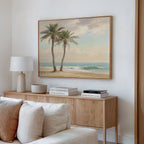 Whispers of the Tideline – multicolour vintage canvas wall art print by Aspire Prints