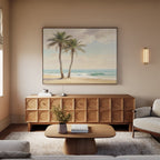 Whispers of the Tideline – multicolour vintage canvas wall art print by Aspire Prints