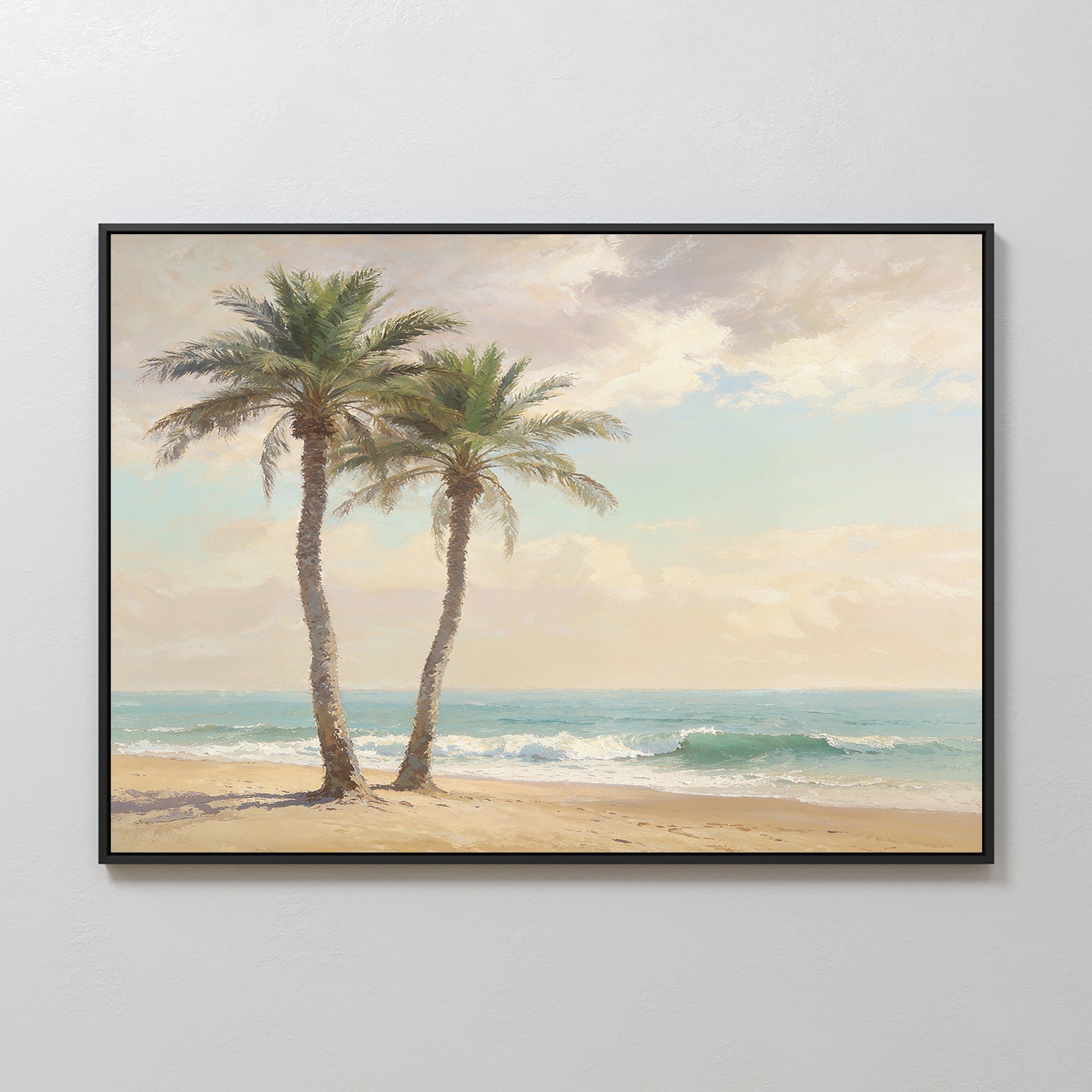 Whispers of the Tideline – multicolour vintage canvas wall art print by Aspire Prints
