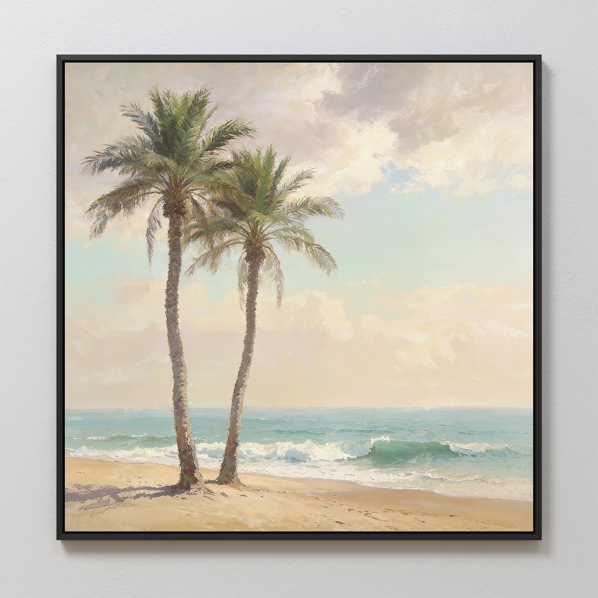 Whispers of the Tideline Canvas Print – multicolour vintage canvas wall art print by Aspire Prints