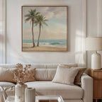 Whispers of the Tideline Canvas Print – multicolour vintage canvas wall art print by Aspire Prints