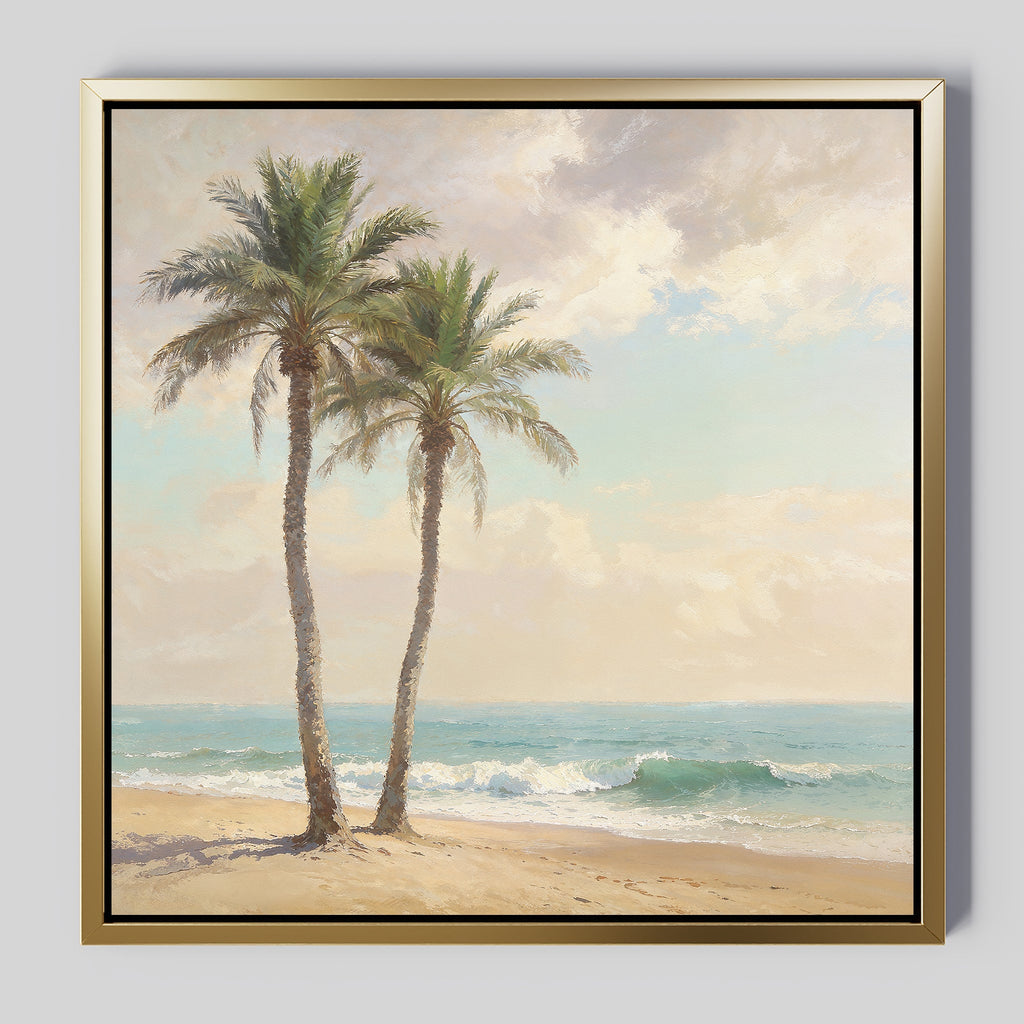 Whispers of the Tideline Canvas Print – multicolour vintage canvas wall art print by Aspire Prints