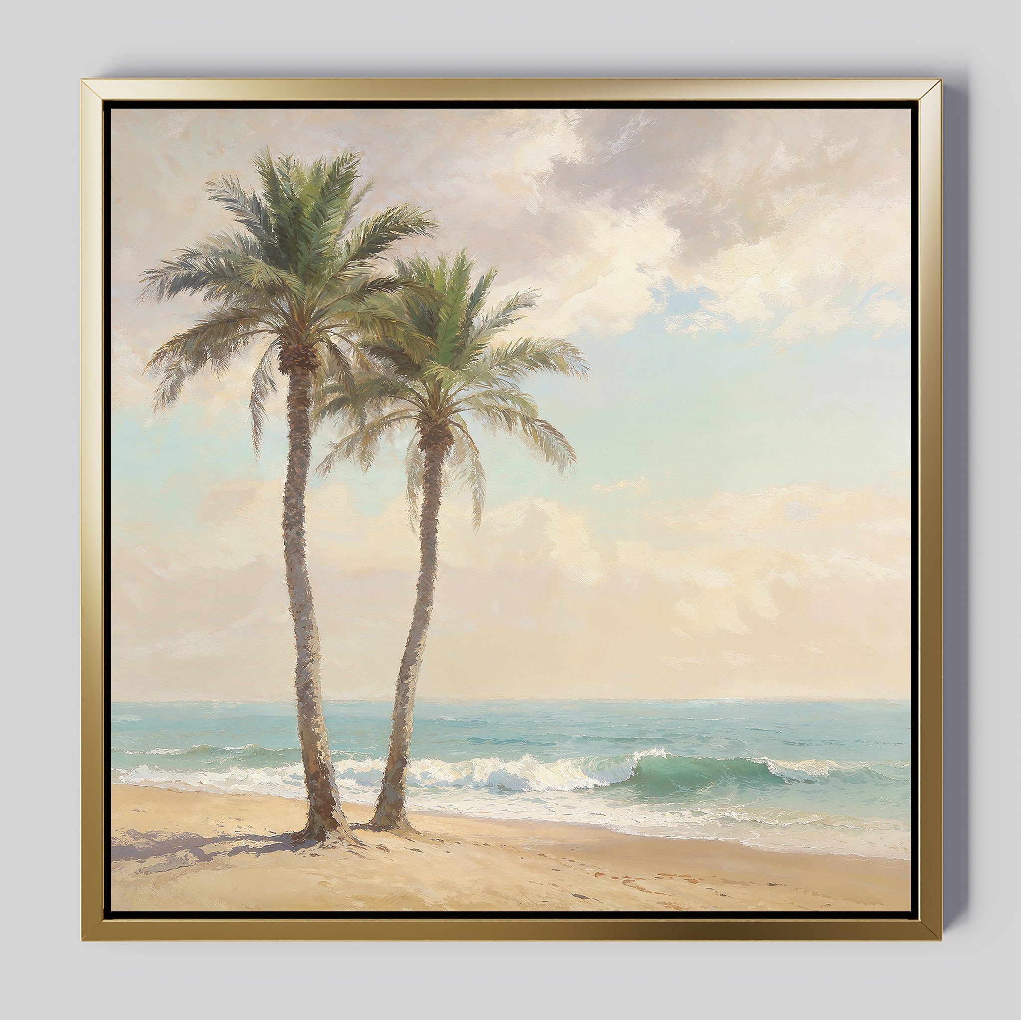 Whispers of the Tideline Canvas Print – multicolour vintage canvas wall art print by Aspire Prints