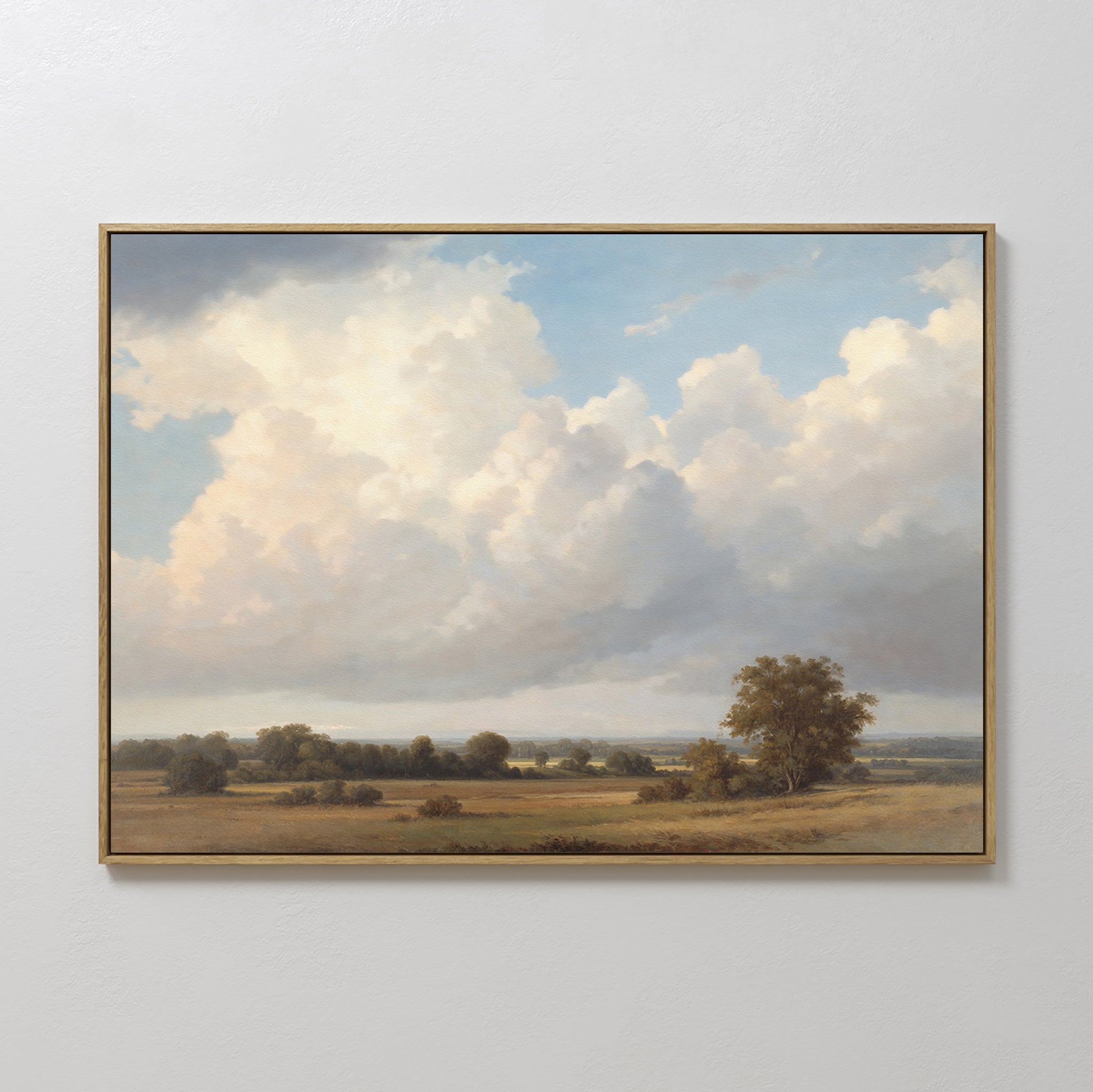 Where the Meadows Breathe Canvas Print – green cloud canvas wall art print by Aspire Prints
