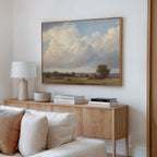 Where the Meadows Breathe Canvas Print – green cloud canvas wall art print by Aspire Prints