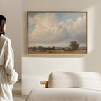 Where the Meadows Breathe Canvas Print – green cloud canvas wall art print by Aspire Prints