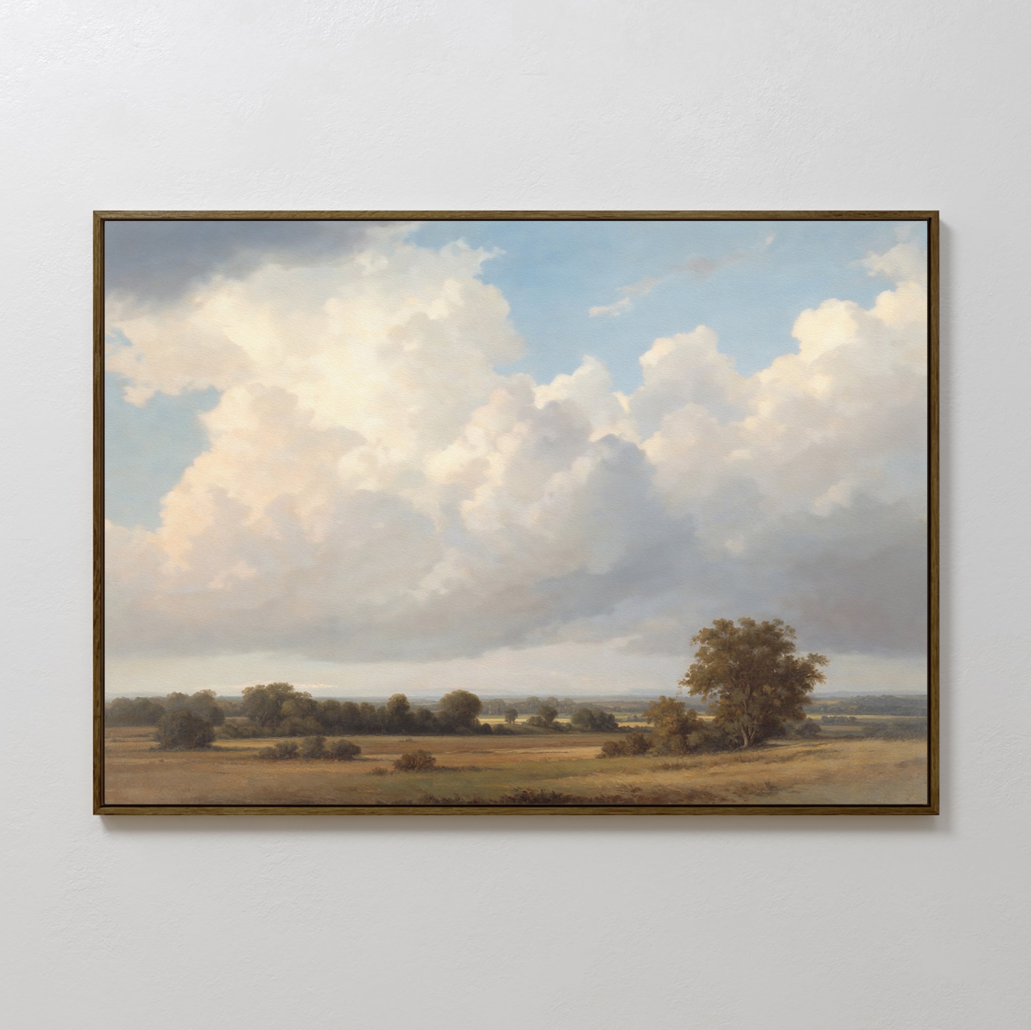 Where the Meadows Breathe Canvas Print – green cloud canvas wall art print by Aspire Prints