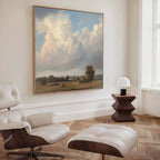 Where the Meadows Breathe – green cloud canvas wall art print by Aspire Prints
