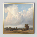 Where the Meadows Breathe – green cloud canvas wall art print by Aspire Prints