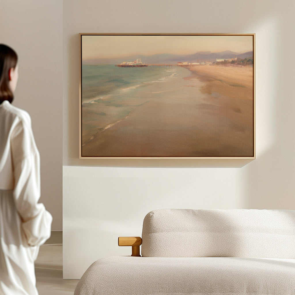 Whispers of the Tide – blue vintage canvas wall art print by Aspire Prints