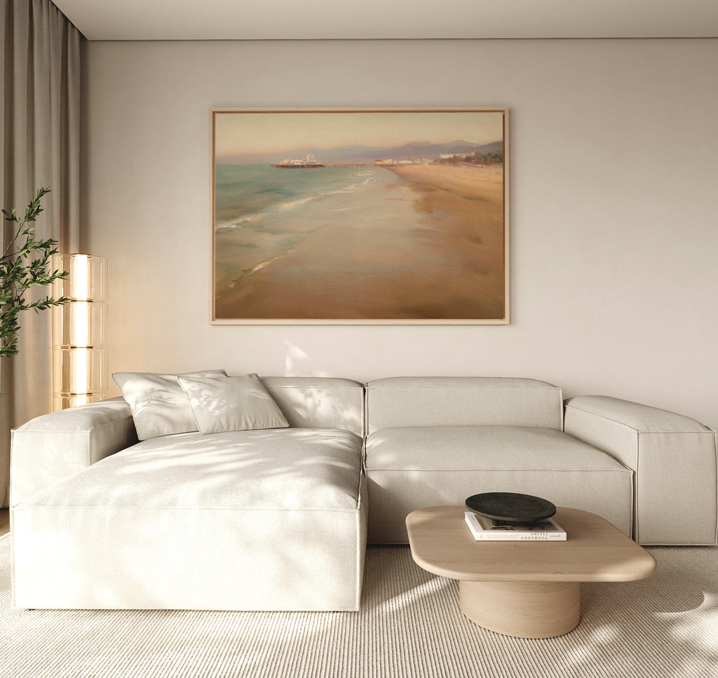 Whispers of the Tide – blue vintage canvas wall art print by Aspire Prints