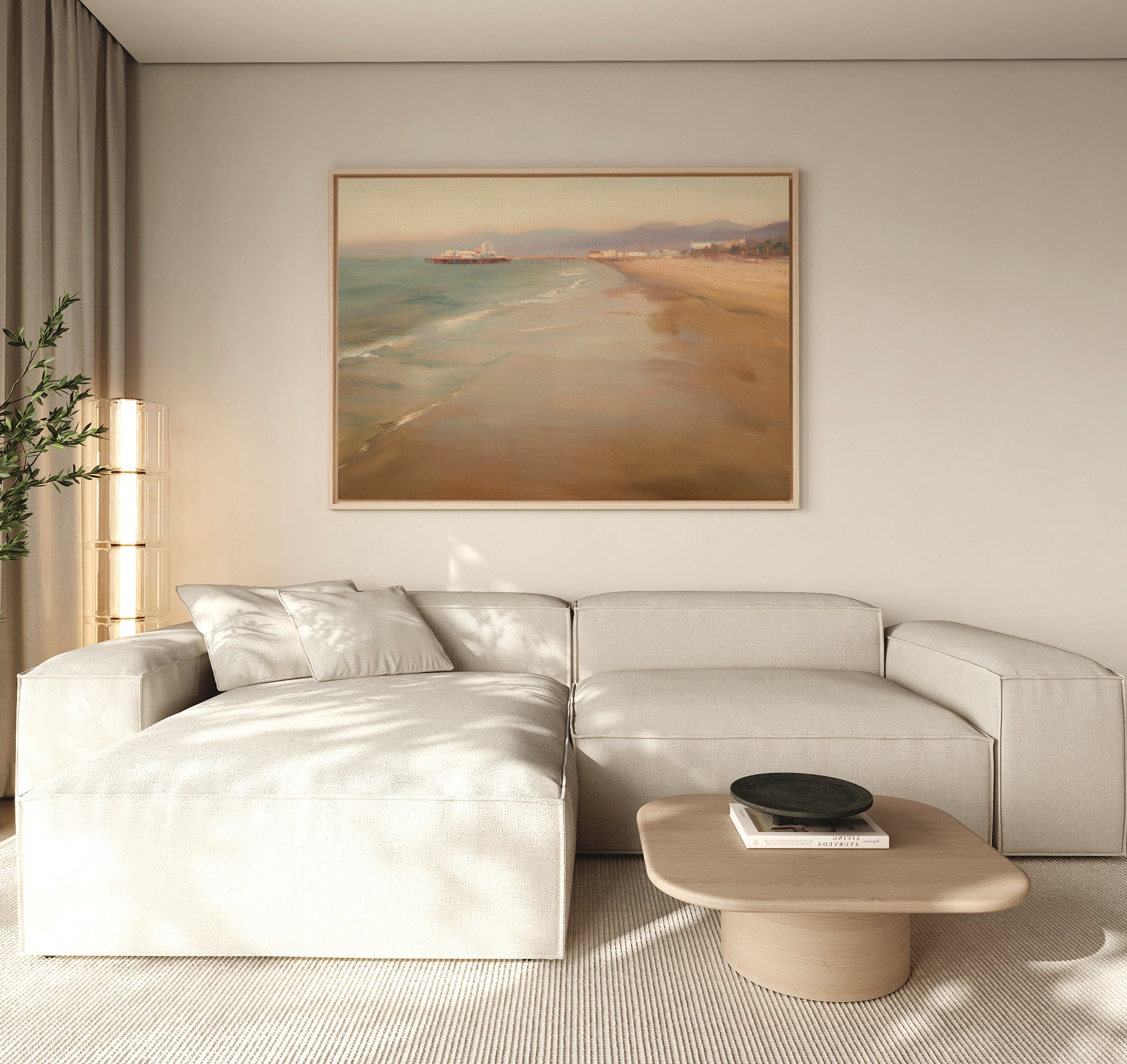 Whispers of the Tide – blue vintage canvas wall art print by Aspire Prints