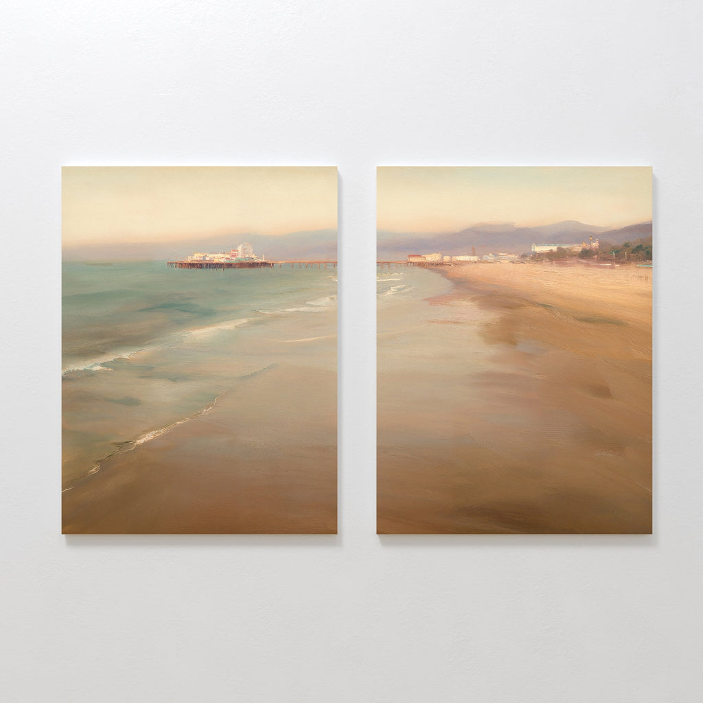 Whispers of the Tide – Set of 2 Canvas Prints set of 2 – blue vintage canvas wall art by Aspire Prints