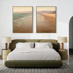 Whispers of the Tide – Set of 2 Canvas Prints set of 2 – blue vintage canvas wall art by Aspire Prints