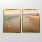 Whispers of the Tide – Set of 2 Canvas Prints set of 2 – blue vintage canvas wall art by Aspire Prints