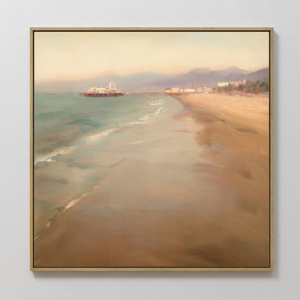 Whispers of the Tideline – blue vintage canvas wall art print by Aspire Prints