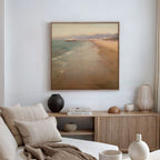Whispers of the Tideline – blue vintage canvas wall art print by Aspire Prints