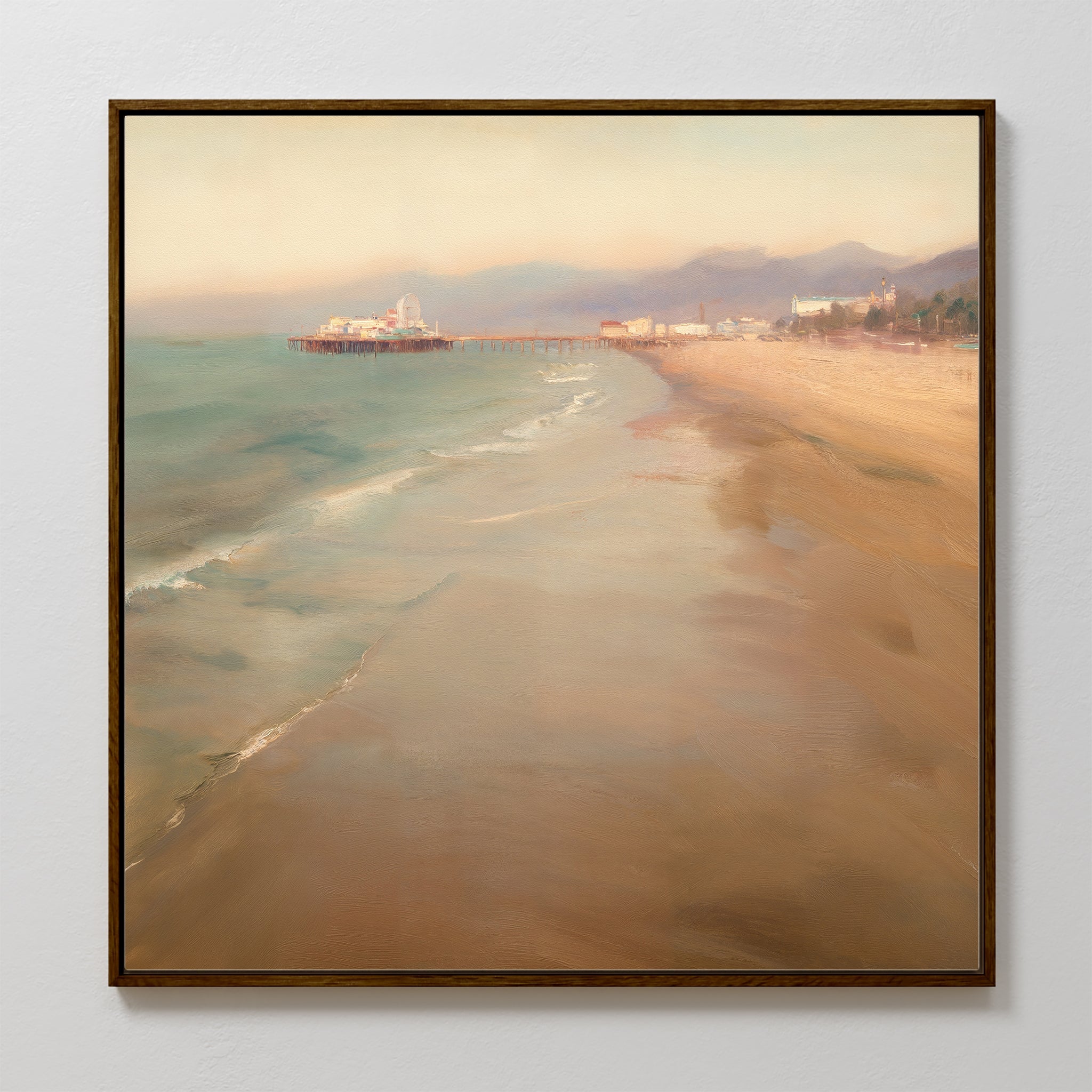 Whispers of the Tideline – blue vintage canvas wall art print by Aspire Prints