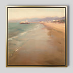 Whispers of the Tideline – blue vintage canvas wall art print by Aspire Prints