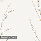 Whispers of the Meadow Canvas Print – beige and white botanical canvas wall art print by Aspire Prints