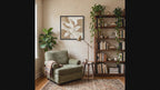Neutral Leaves Canvas Art - Square