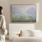 Whispers in Lavender Canvas Print – green botanical canvas wall art print by Aspire Prints