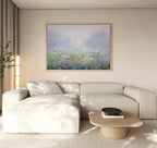 Whispers in Lavender Canvas Print – green botanical canvas wall art print by Aspire Prints