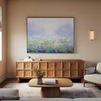 Whispers in Lavender Canvas Print – green botanical canvas wall art print by Aspire Prints