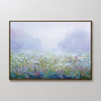 Whispers in Lavender Canvas Print – green botanical canvas wall art print by Aspire Prints