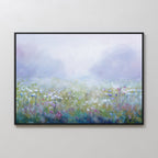 Whispers in Lavender Canvas Print – green botanical canvas wall art print by Aspire Prints