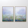 Lavender Whisper Diptych – Set of 2 Canvas Prints set of 2 – green botanical canvas wall art by Aspire Prints
