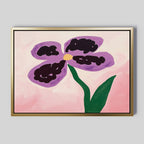 Orchid Whisper in Bloom – blush pink botanical canvas wall art print by Aspire Prints