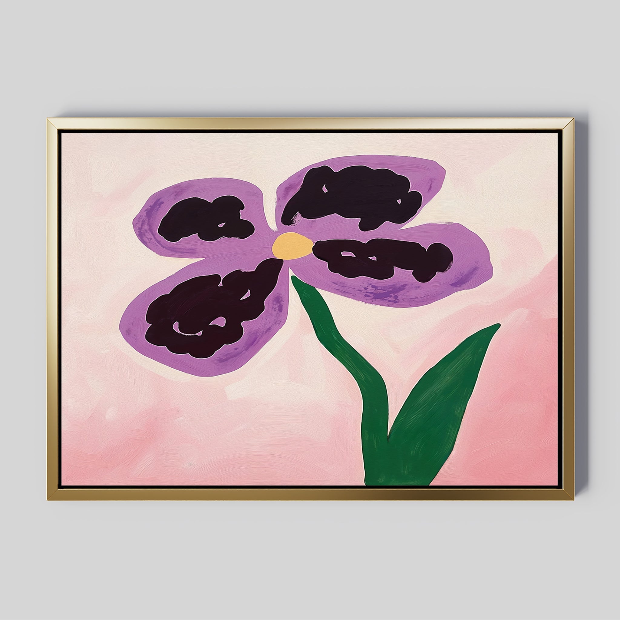Orchid Whisper in Bloom – blush pink botanical canvas wall art print by Aspire Prints
