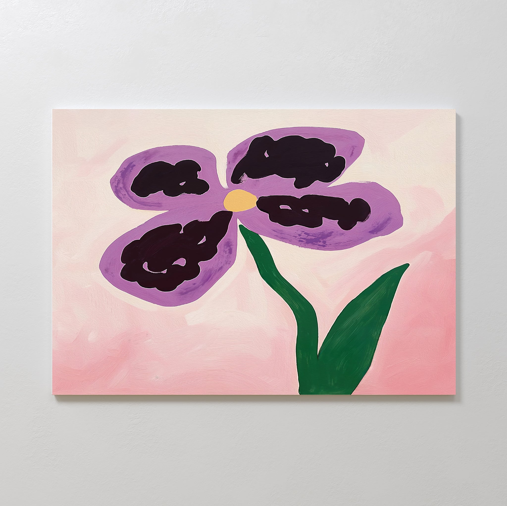 Orchid Whisper in Bloom – blush pink botanical canvas wall art print by Aspire Prints