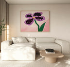 Orchid Whisper in Bloom – blush pink botanical canvas wall art print by Aspire Prints