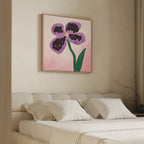 Velvet Petal Sonata – blush pink botanical canvas wall art print by Aspire Prints