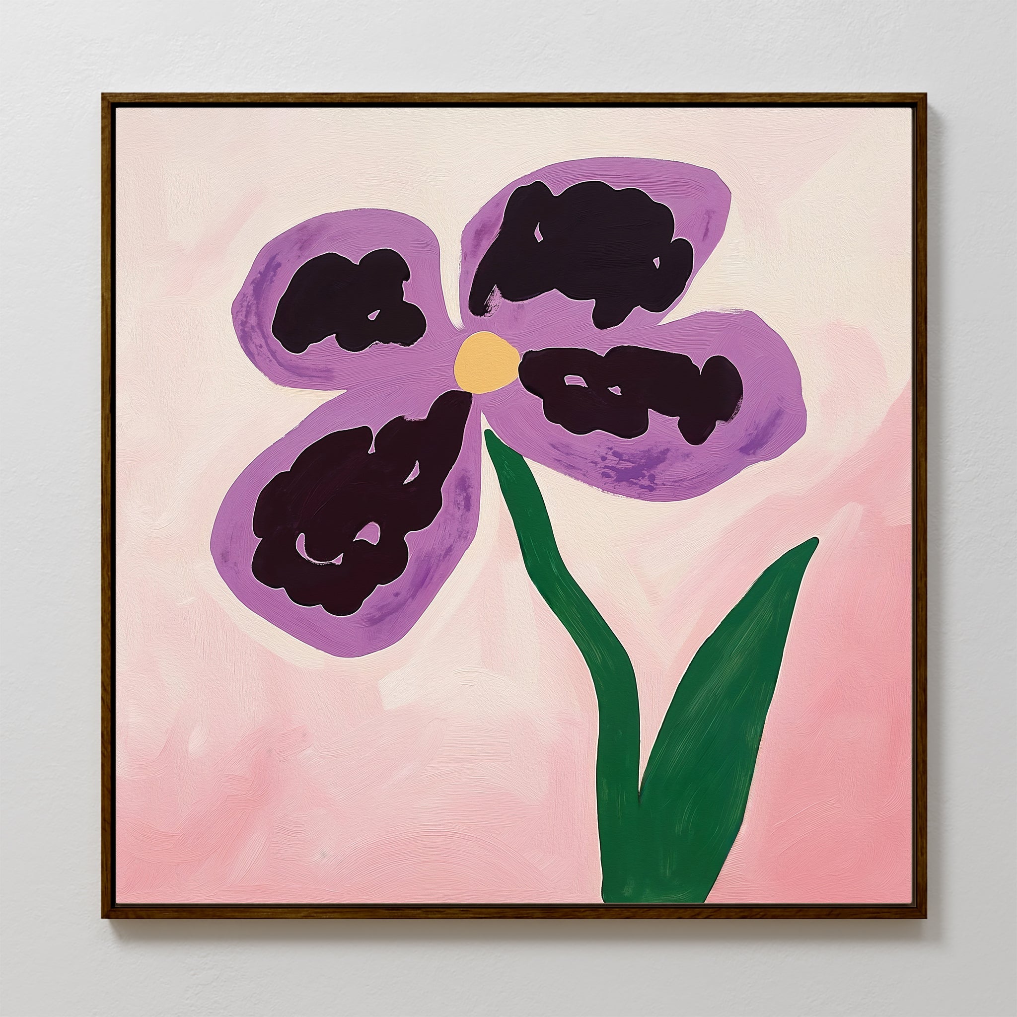 Velvet Petal Sonata – blush pink botanical canvas wall art print by Aspire Prints