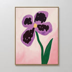 Velvet Bloom in Bloom – blush pink botanical canvas wall art print by Aspire Prints