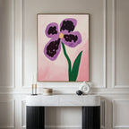 Velvet Bloom in Bloom – blush pink botanical canvas wall art print by Aspire Prints