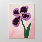 Velvet Bloom in Bloom – blush pink botanical canvas wall art print by Aspire Prints