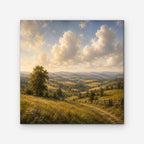 Rolling Countryside Canvas Art - Square – Stretched Canvas Only on white background