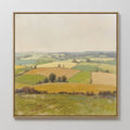 Fields of Quiet Gold – green vintage canvas wall art print by Aspire Prints