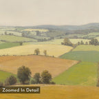 Fields of Quiet Gold – green vintage canvas wall art print by Aspire Prints