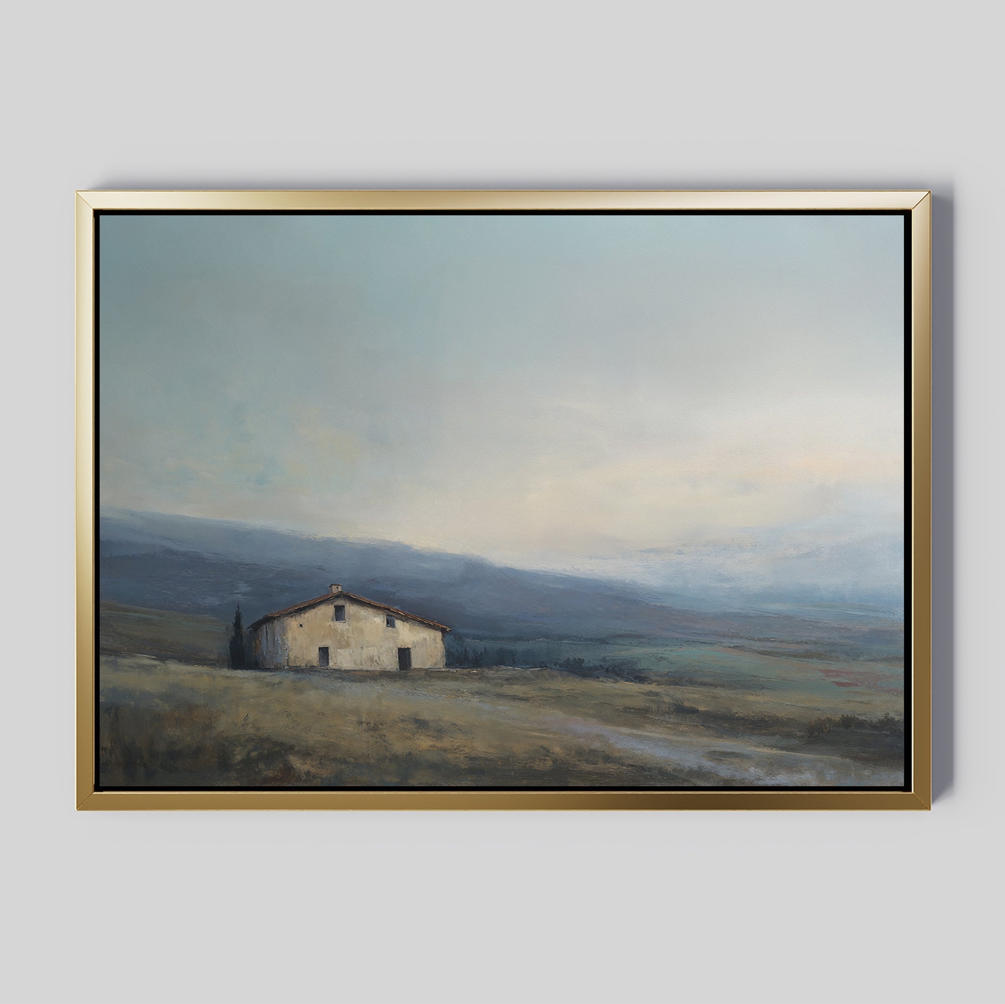 Whispers of the Hollow Canvas Print – blue vintage canvas wall art print by Aspire Prints