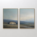 Whispers of the Hollow – Set of 2 Canvas Prints set of 2 – blue vintage canvas wall art by Aspire Prints