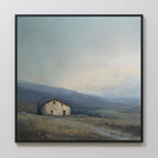 Whispers of the Hollow – blue vintage canvas wall art print by Aspire Prints