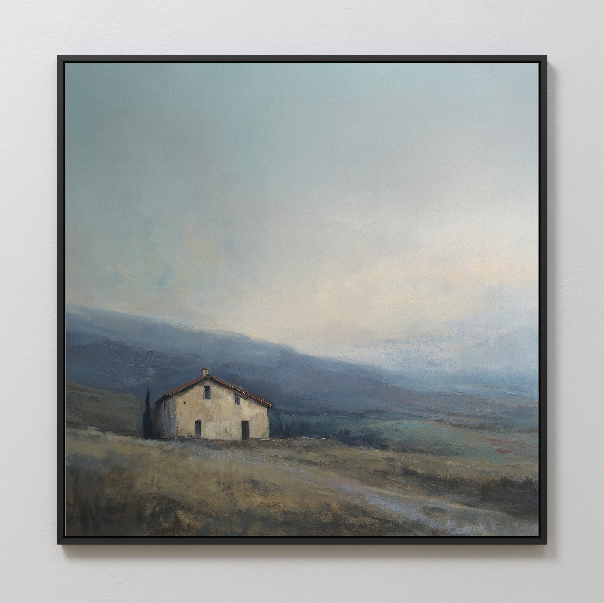 Whispers of the Hollow – blue vintage canvas wall art print by Aspire Prints
