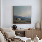 Whispers of the Hollow – blue vintage canvas wall art print by Aspire Prints