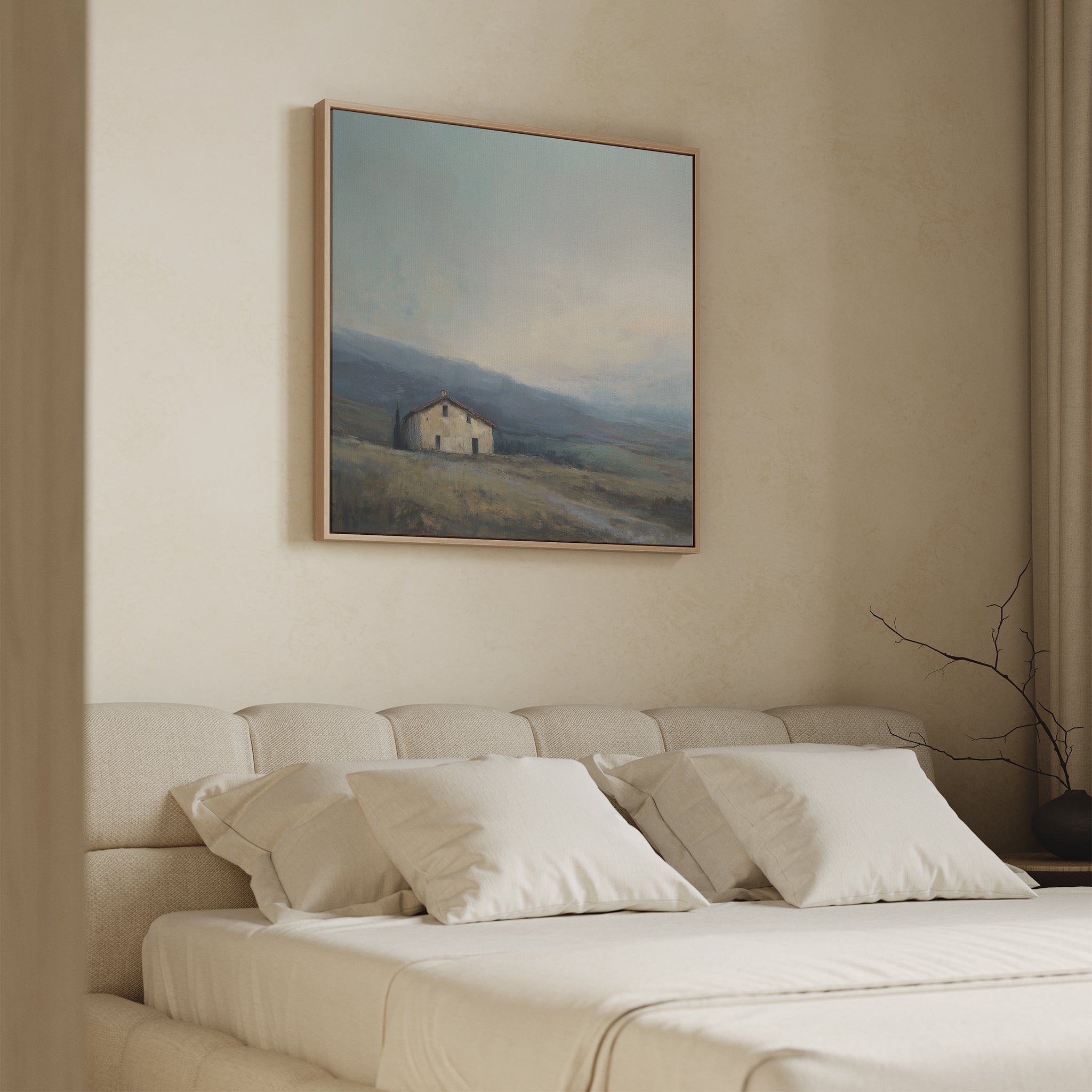 Whispers of the Hollow – blue vintage canvas wall art print by Aspire Prints